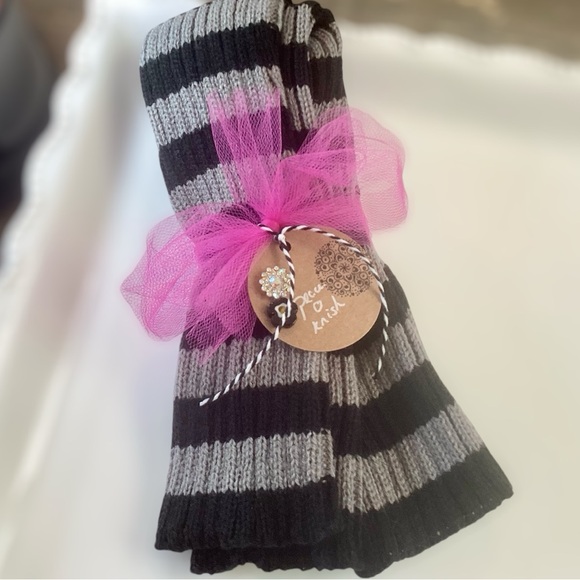 🌸Knit Stripe Arm Warmers - Picture 2 of 4